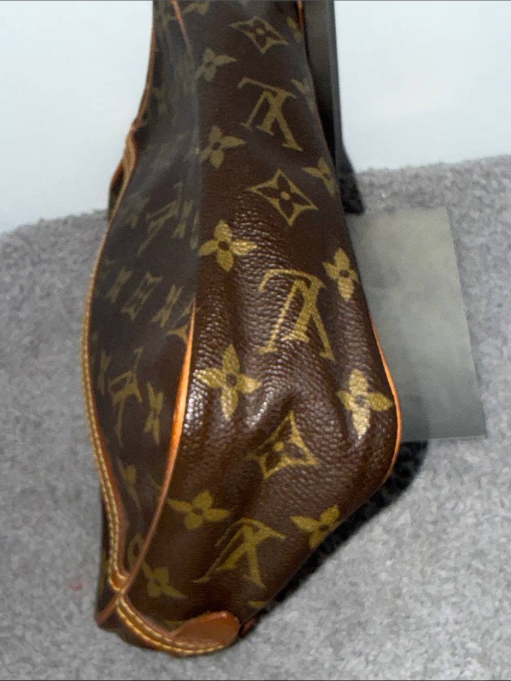 Louis Vuitton Brown Monogram Canvas Clutch with Tan Trim - Picture 10 of 14